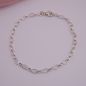 Preview: Armband 925 Silber ovale Ringe